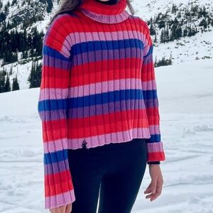 Glamorous Striped Turtleneck Sweater